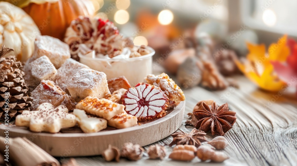Fototapeta premium Autumnal sweet treats