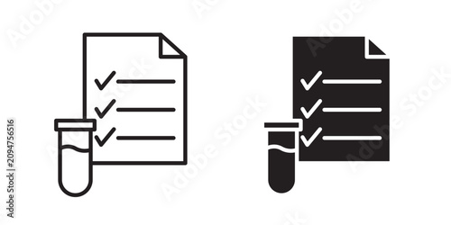 Lab test results icon