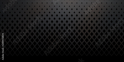 Fotografie Monochromatic dark background with fading diamond pattern creating subtle gradient depth and professional geometric texture