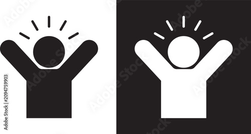 Cuadro en lienzo Confident icon