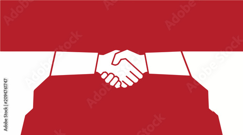 Tableau sur toile Business Trust Bridge Connecting Two Organizations Across the Divide — Minimal F