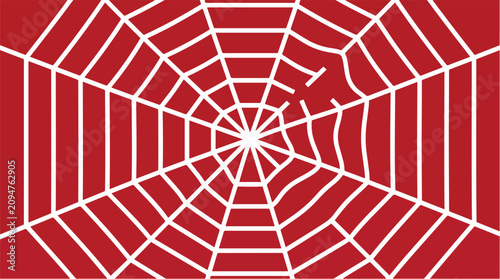 Foto Systemic Financial Risk Spider Web with Contagion Breaking Point and Deformation