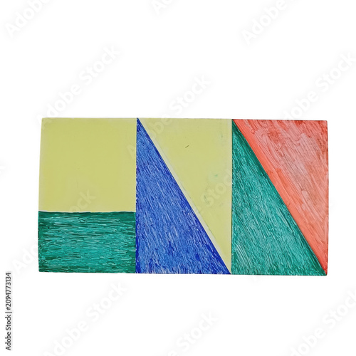Modern geometric abstract background with colorful shapes and patterns