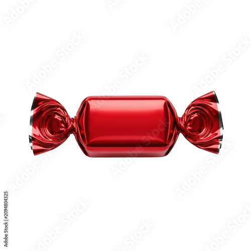 Red pickup truck with cherries on top isolated on transparent background