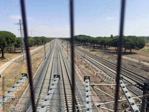 Canvastavla railway in the countryside
