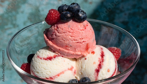 Blueberries icecream