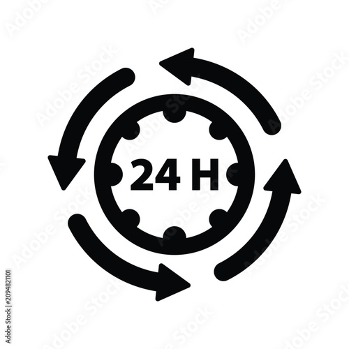 Fotografie 24 Hours Icon