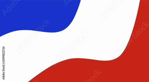 Quadro su tela vector wallpaper background of the French flag waving