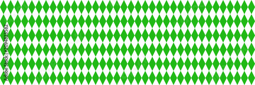 Green and white diamond pattern background. Seamless geometric lozenge shapes texture. Abstract bayerisch flag style ornament.