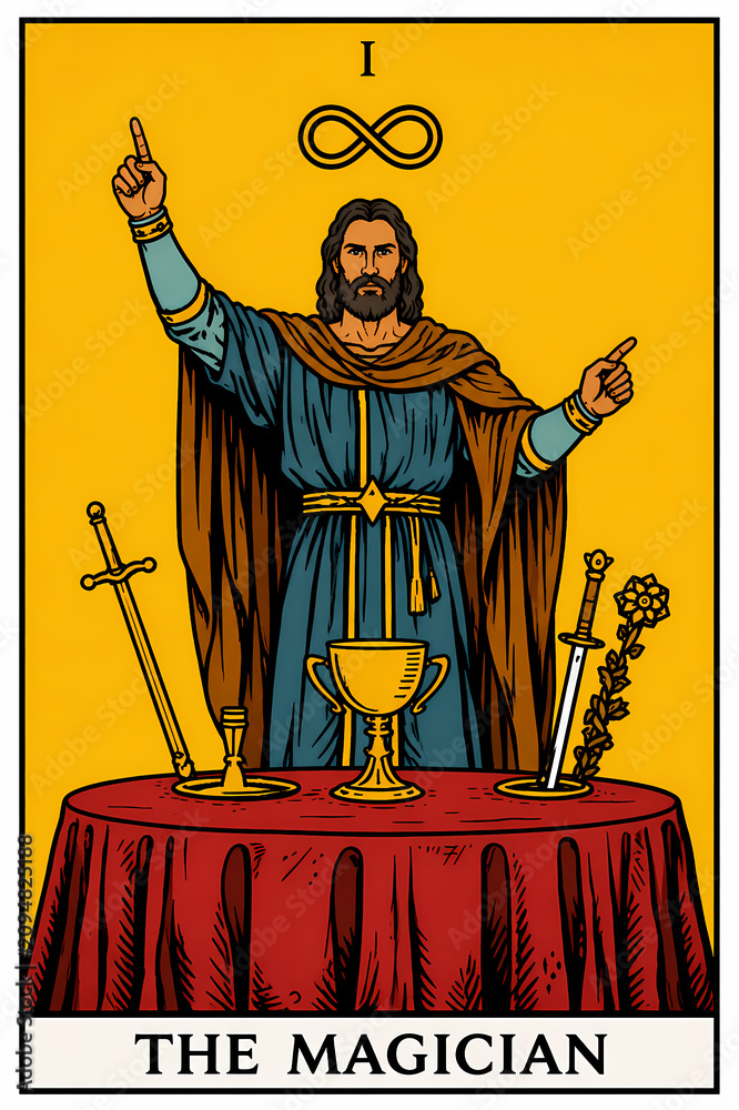 Fototapeta premium The Magician Tarot Card