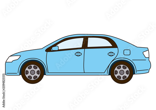 Bild auf Leinwand 乗り物,自動車,車,乗用車,マイカー,レンタカー,運転,普通自動車,自家用車,普通車,ブルー,水色,中古車,新車,自動車教習所,自動車税,ハイブリッドカー,自動