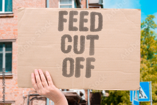 Φωτογραφία "Feed Cut Off" Live stream interrupted abruptly