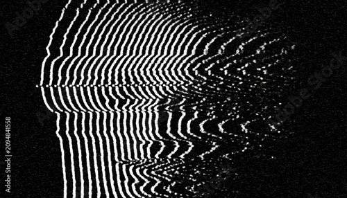 Retro VHS background. Glitch art scan line background. TV scan line monitor for old technology concept. Glitch camera effect.	