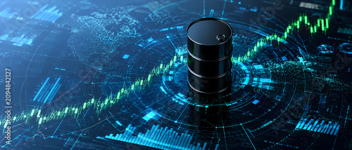 Crude Oil Market Volatility with Investment Charts and Economic Data