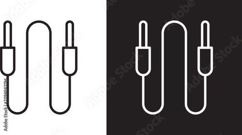 Картината върху платно Audio cable icon