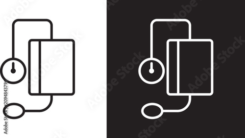 Bild auf Leinwand Blood pressure meter icon