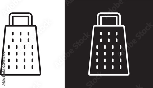 Cuadro en lienzo Cheese grater icon