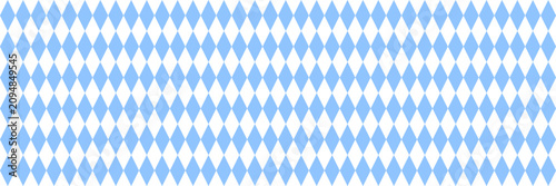Fotografía Seamless Bavarian blue and white diamond pattern vector background for Oktoberfest