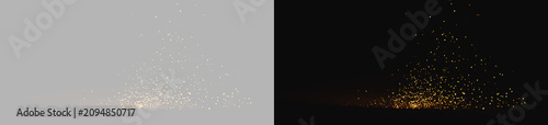 Fotografie Abstract background with fiery sparks explosion and burning ember dust isolated