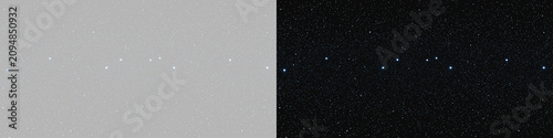 Cuadro en lienzo Abstract background with glowing blue star dots and faint cosmic dust isolated o