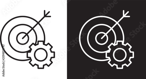 Konstfotografi Goal setting icon