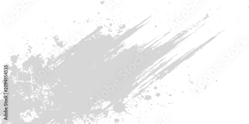 Bild auf Leinwand Splash of Light Grey Paint: A dynamic splash of light grey paint, with bold brush strokes and scattered particles, suggests creative energy and artistic expression