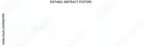 Abstract blue wave poster set texture overlay gradient cover templates on geometric shapes for social media, flyer & event with transparent background vector illustration
