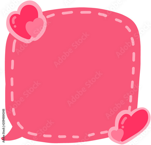 pink heart bubble 