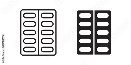 Foto Blister drug pack icon