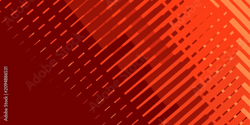 Bilde på lerret Angular red lines a dynamic vector composition with gradient shading