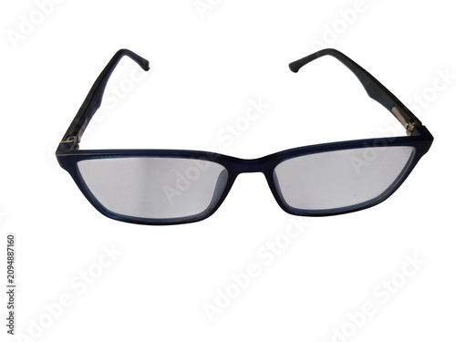 Obraz na płótnie Sleek black rectangular eyeglasses with clear lenses
