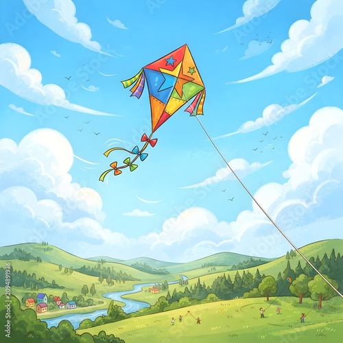 kite in the sky