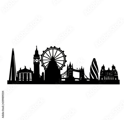 london skyline silhouette