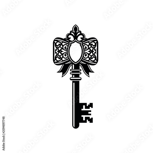 Cuadro en lienzo Vintage Decorative Antique Skeleton Key.