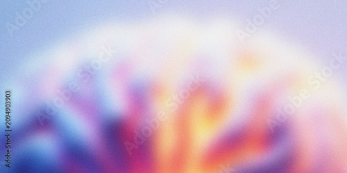 Abstract Colourful Grainy Background with Pastel Blue, orange, yellow and Purple Waves, Trendy Lo-fi Noise Texture Gradient Backdrop for Creative Arts, Multipurpose Modern Banner Design