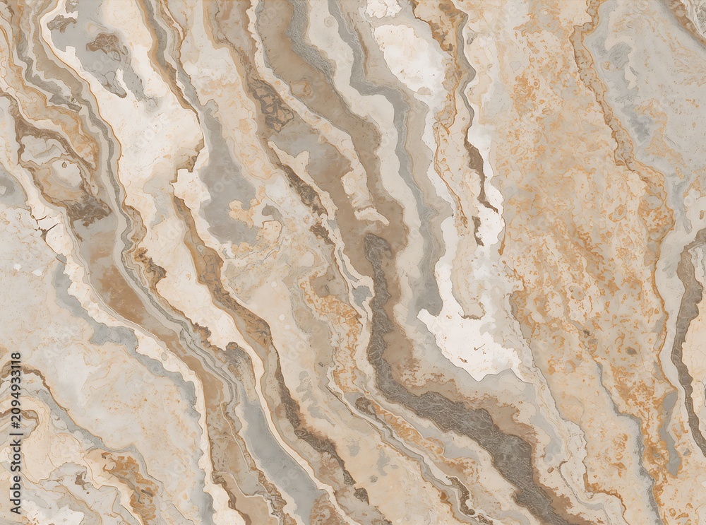Obraz premium Luxury beige and brown swirling marble patterned stone texture background with background luxurious interior