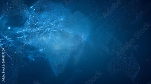 abstract blue background with stars