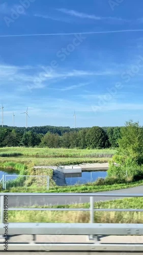 Travel through enchanting countryside with rolling fields and bright blue skies. Experience nature’s beauty in every frame, peaceful and inviting.
