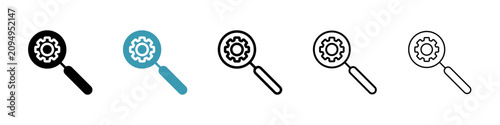 Search engine optimization vector icon logo or illustration