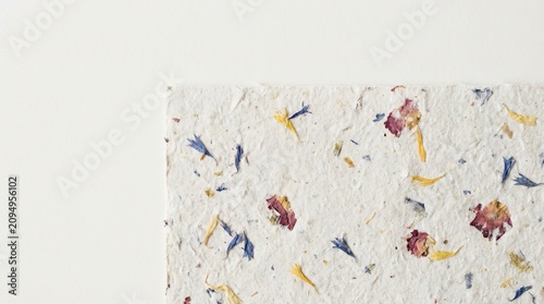 A close-up of decorative handmade paper.
