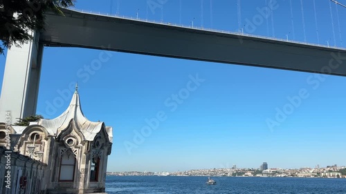 A view from the historic Beylerbeyi Palace in Istanbul, Turkey. This palace is one of the most important buildings of the Ottoman Empire.