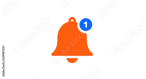 фотографія Notification icon with alert