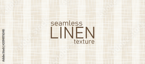 Konstfotografi Beige burlap linen decorated seamless realistic texture