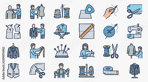 Tailoring and Sewing Process Illustration