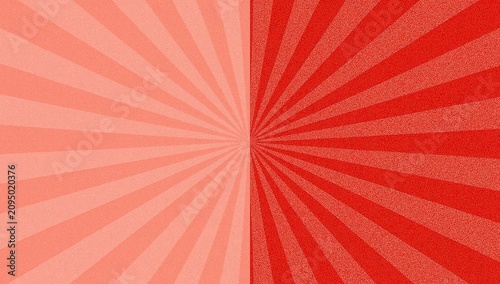 Colorful Sunburst Design With Red and Pink Colors in a Radial Pattern Across ...
