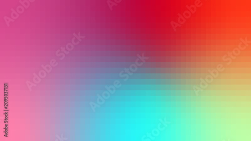 Billede på lærred Vibrant abstract background featuring a smooth color gradient with soft transiti