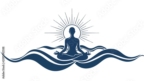 Obraz na płótnie Meditation and yoga practice in harmony.