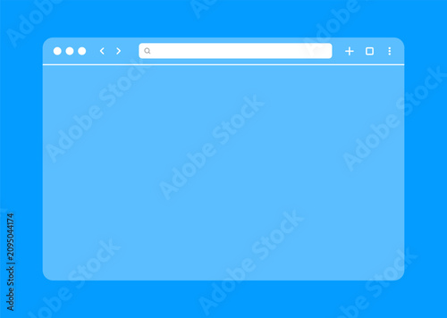 Browser Search Bar and Navigation UI Elements Collection. Web Browser Address Bar, Search Interface and Website Search Box Vector Illustration.