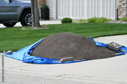 Pile of Dirt on the Driveway