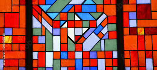 Stainer glass window of the St. Nicholas Church is a medieval former church in Tallinn, Estonia. It was dedicated to Saint Nicholas, the patron of the fishermen and sailors